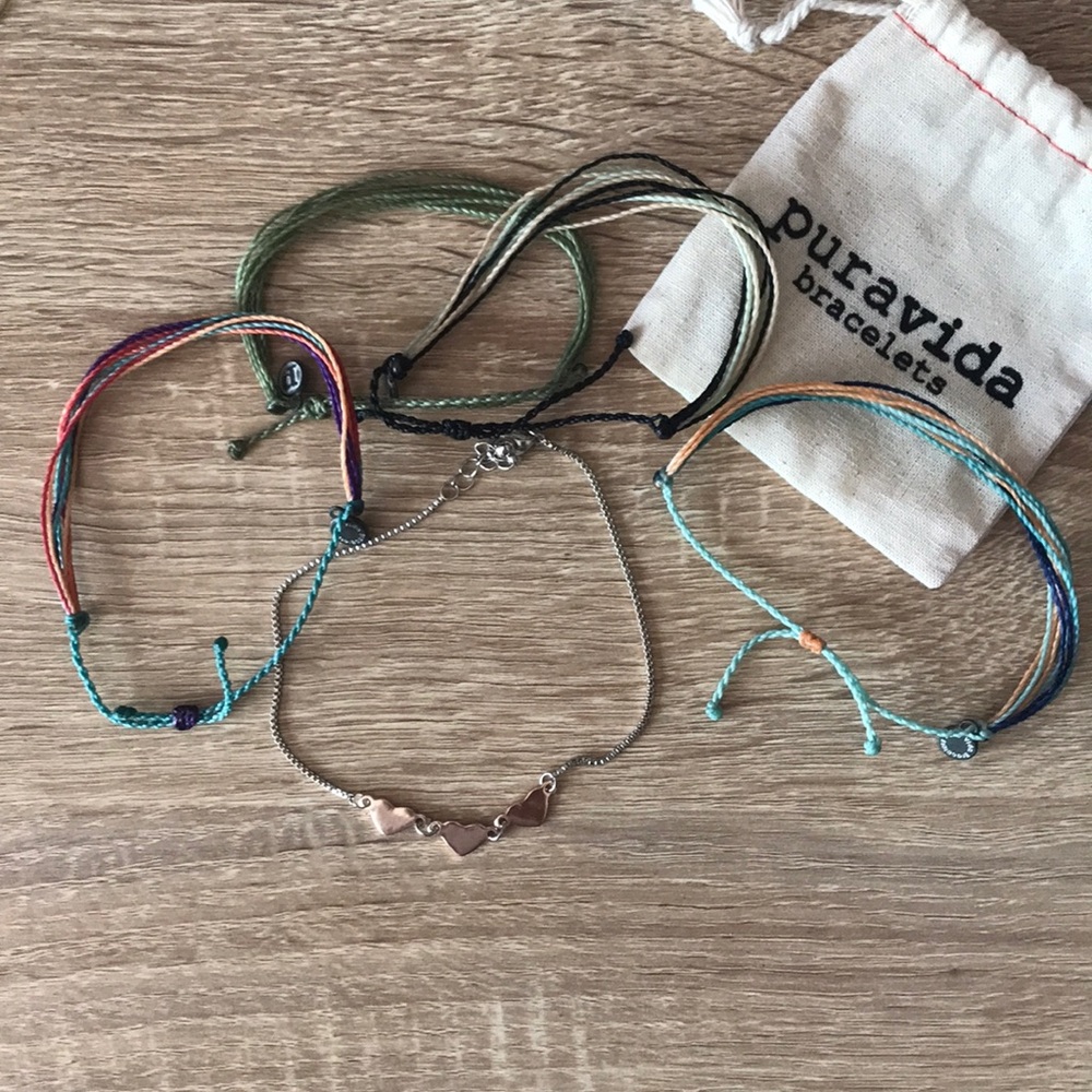 Pura Vida Bracelets and Random Anklet